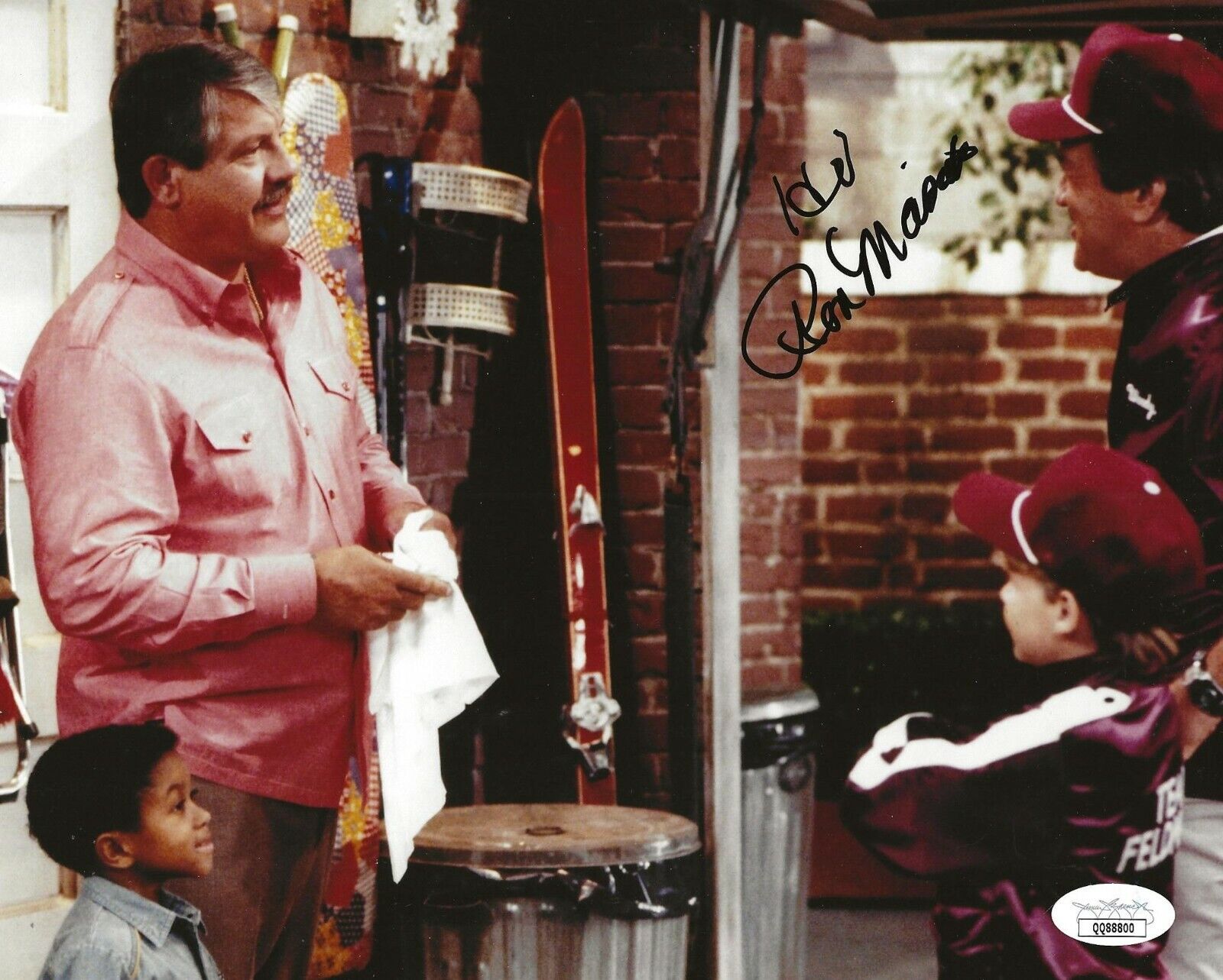 Ron Masak signed Diff'rent Strokes 8x10 Photo Poster painting autographed 2 JSA