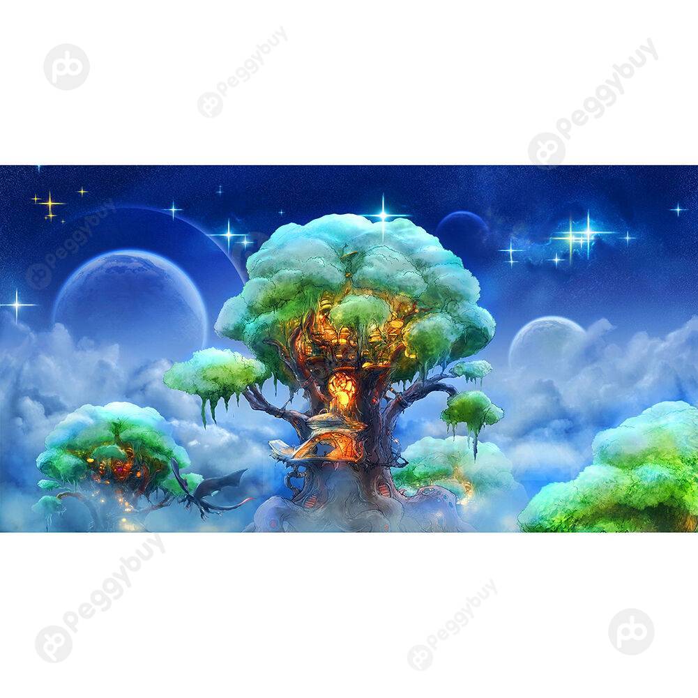 

1000pcs DIY Cloud Fantastic Tree Puzzle Educational Learning Assembling Toy, 501 Original