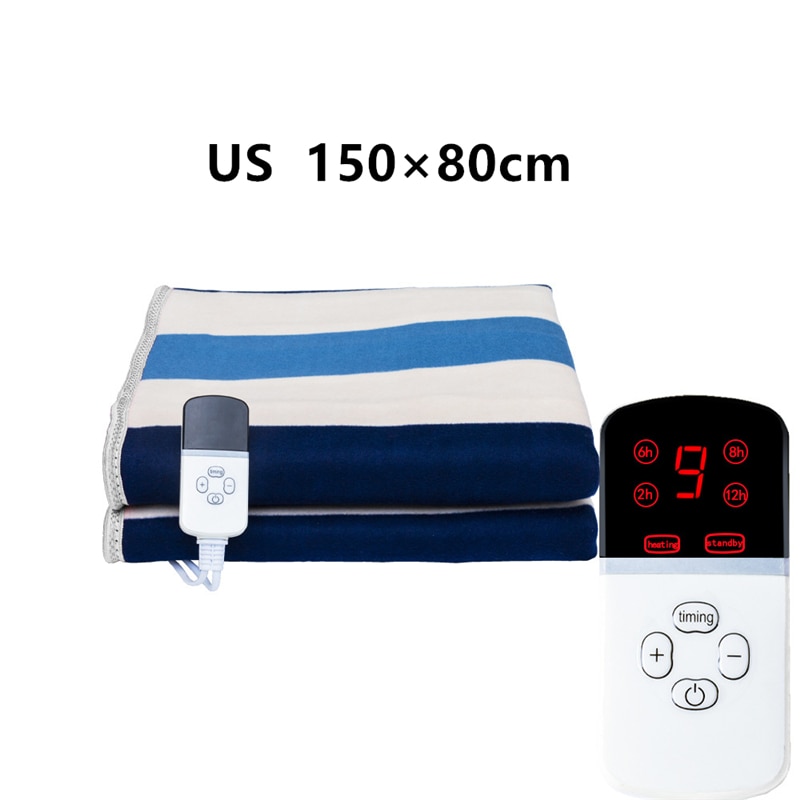 Electric-blanket-Heating Electric Blanket Throw Thermostat Mattress Heater Winter Bady Warmth Heated Mat 4 Time Setting 12hrs Timer Auto Shut Off-Electric-blanket