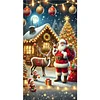 Santa Claus - Diamond Painting - Full Round Drill (Canvas|40*70cm)