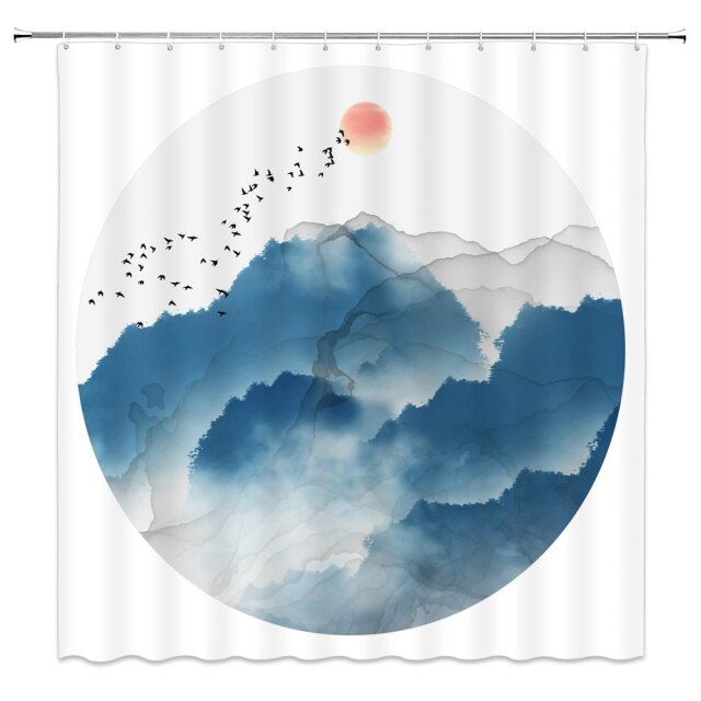 

Shower Curtain – Landscape Flower-180*180cm, 501 Original