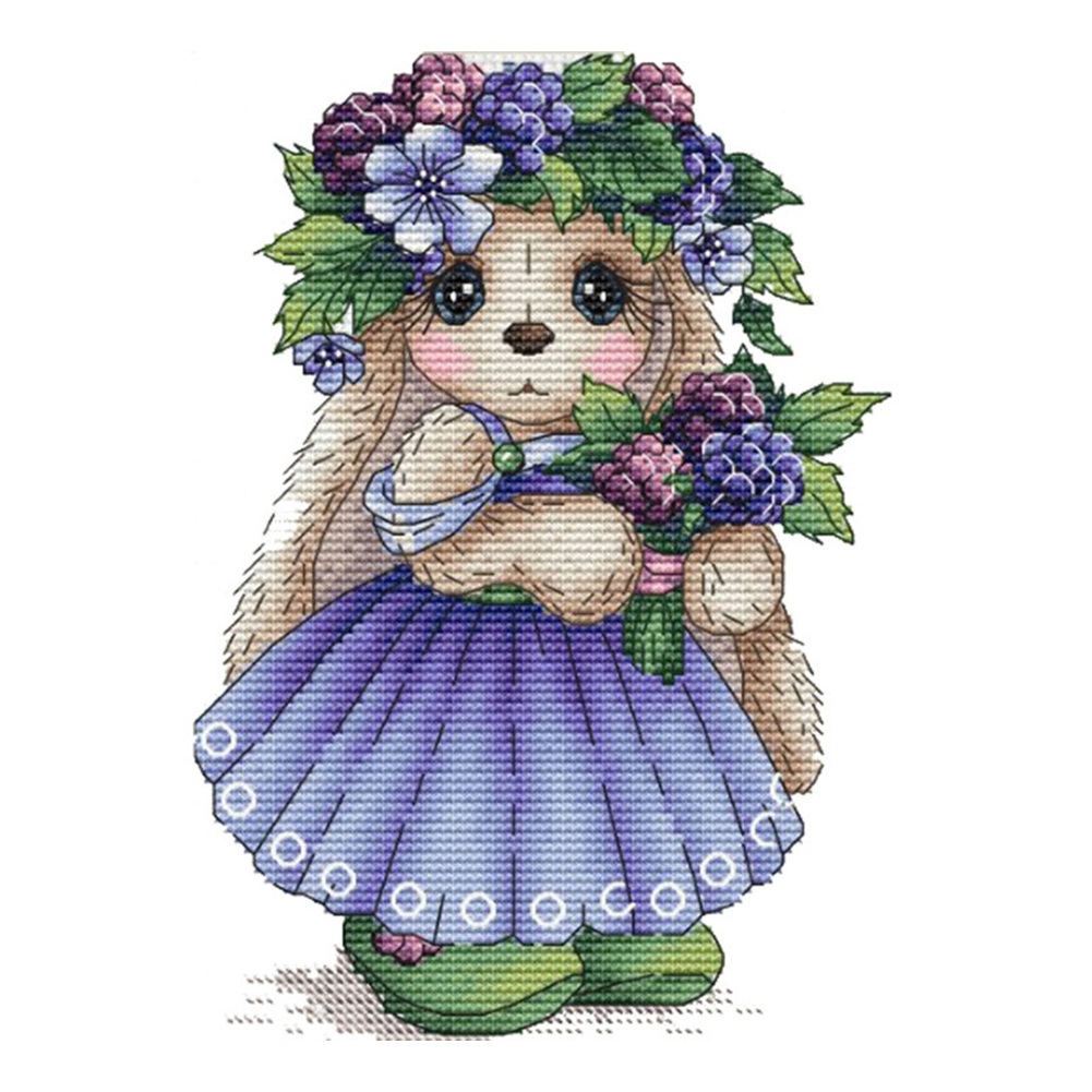 

30*30CM - Round Drill Diamond Painting - Cute Bunny, 501 Original