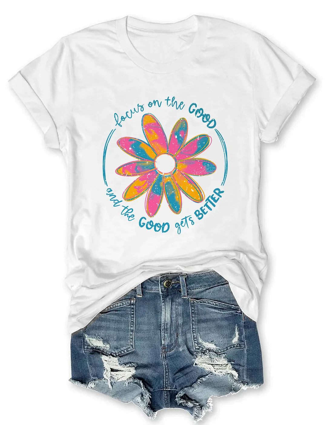 Focus On The Good Boho Hippie T-shirt