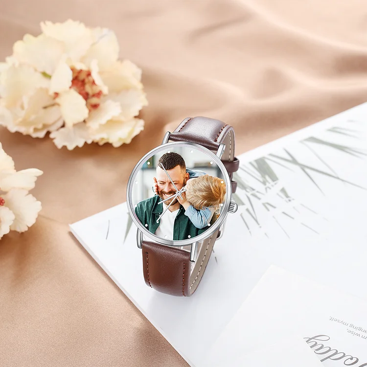 Personalized Photo Watch Custom Picture Watch Gifts For Father