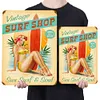Girl on the beach - Vintage Metal Signs - 20*30cm/30*40cm
