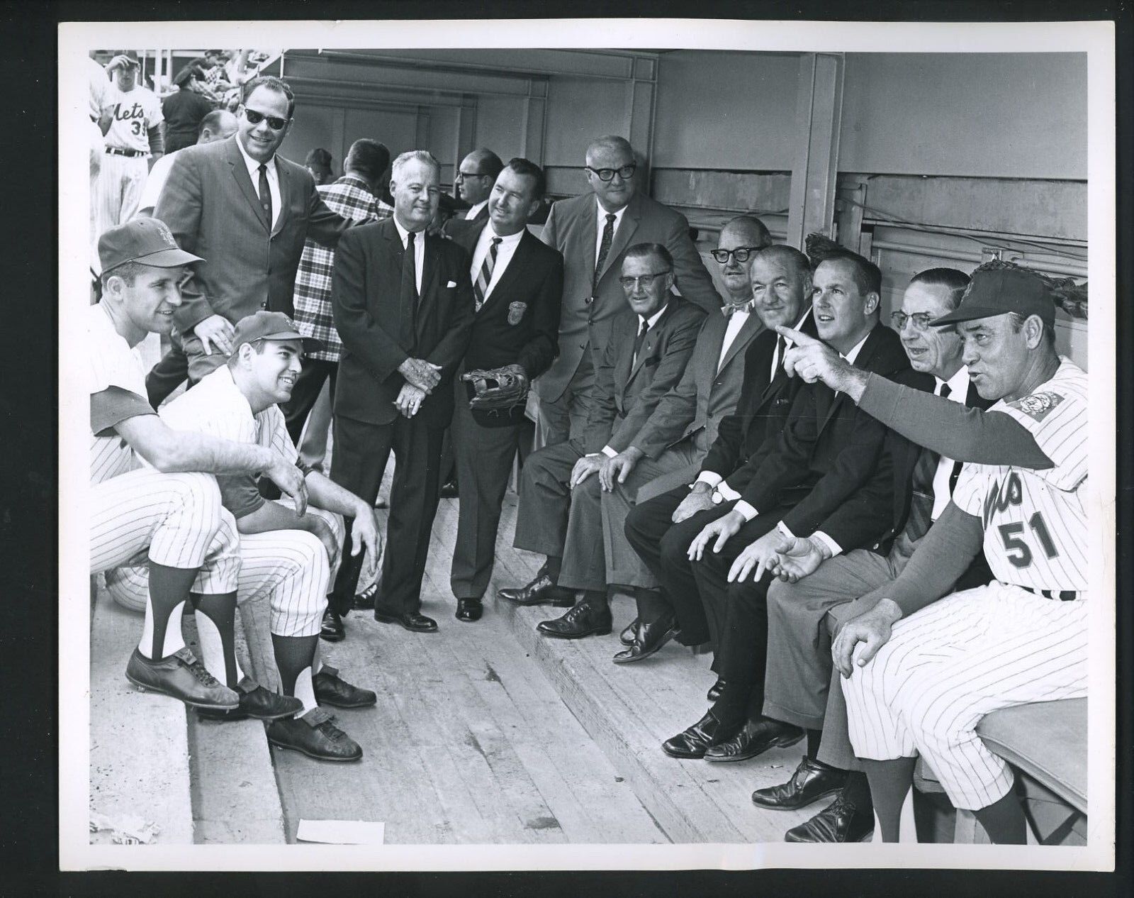 Wes Westrum & Ed Kranepool 1965 Press Photo Poster painting New York Mets