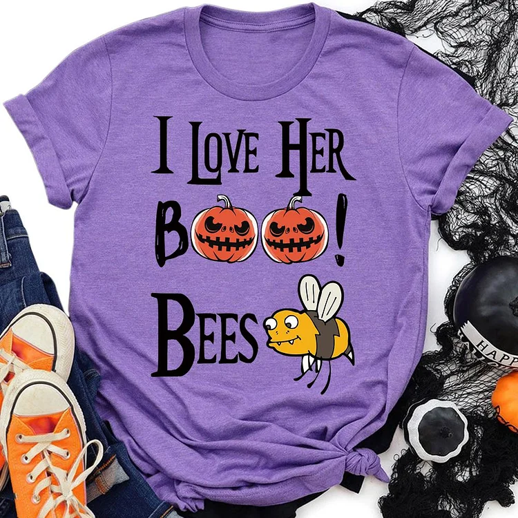 I Love Her Boo Bee   T-Shirt Tee-06918