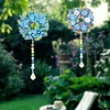 2Pcs Diamond Painted Garland Crystal Aurora Light Hanging Pendant 