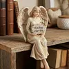 Guardian Angel Shelf Sitter Engraved Memorial Garden Angel Stone Home Decoration