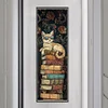 Cat On Pile Of Books-11CT Stamped Cross Stitch 30*90cm/11.81*35.43in(Big Size)