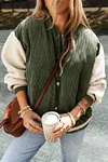 Women's Warm Corduroy Fleece Buttoned Bomber Jacket
