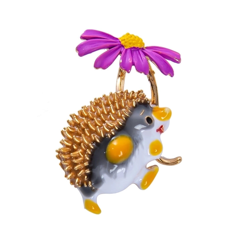 Fashion Pin Hedgehog Alloy Enamel Women’S Brooches