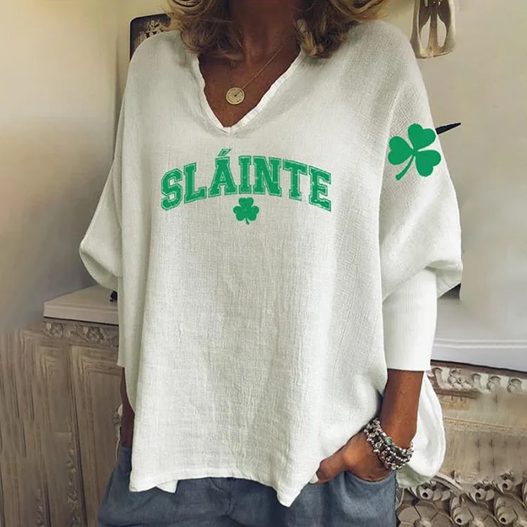 Wearshes Womens Slainte St. Patrick's Day Oversize Tunic