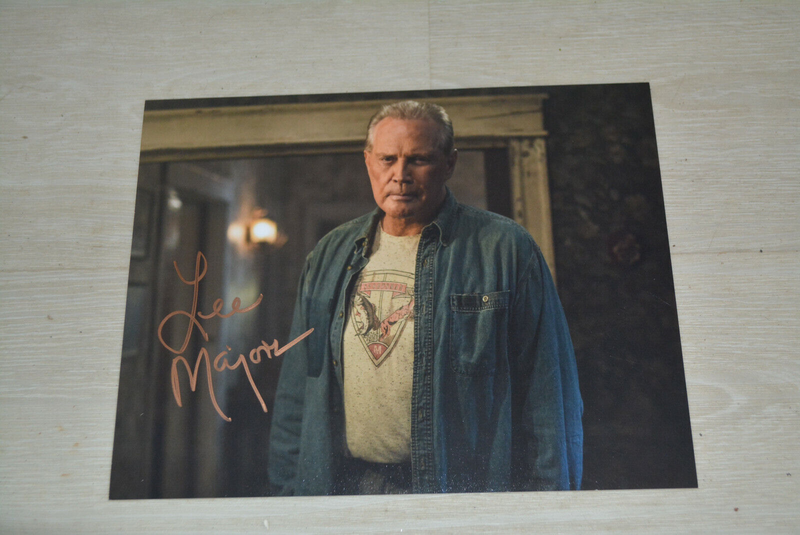 LEE MAJORS signed autograph 8x10 (20x25 cm) In Person ASH VS EVIL