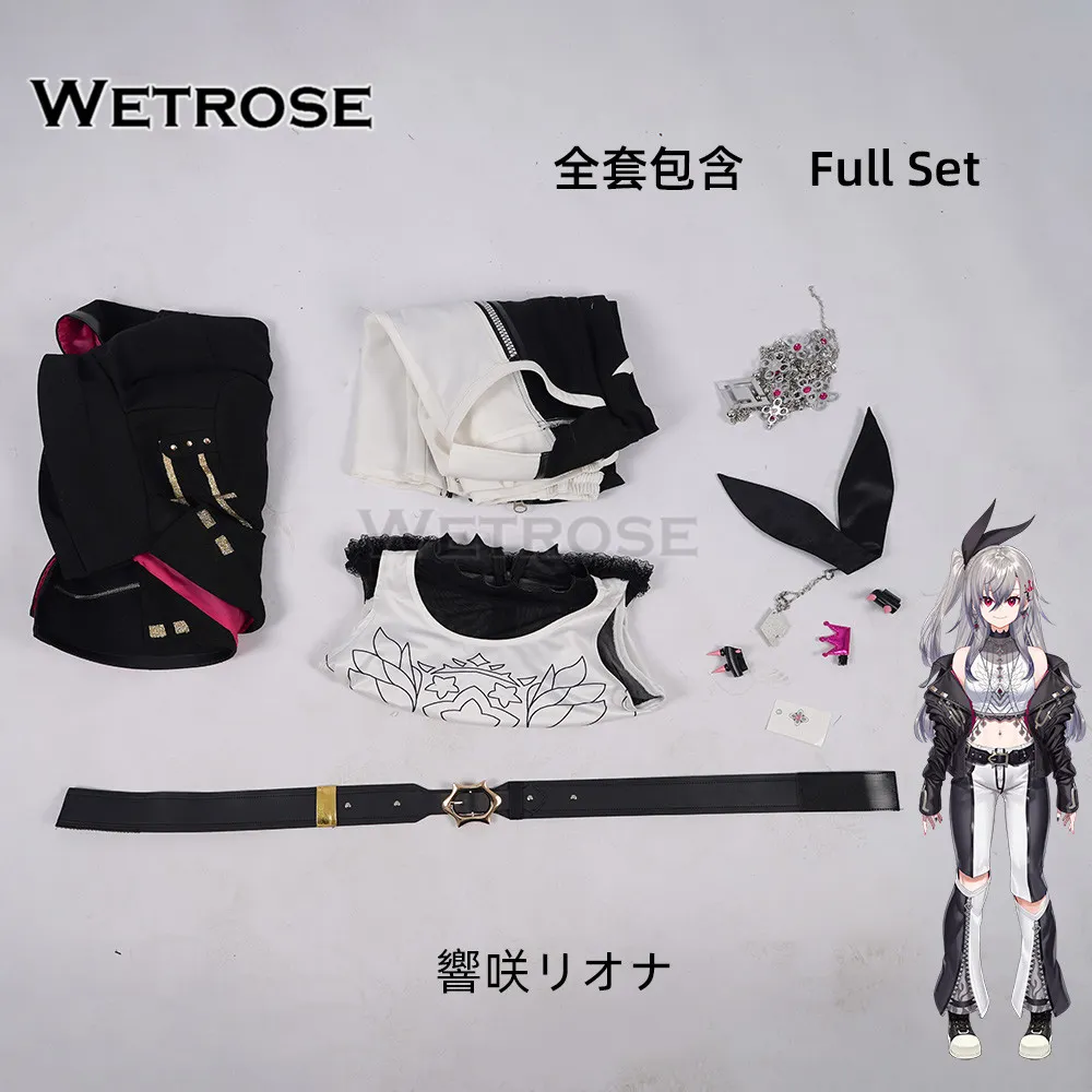 ホロライブ　響咲リオナ　コスプレ衣装Mサイズ Wetrose] In Stock Hololive FLOW GLOW Isaki Riona 響咲リオナ Vtuber
