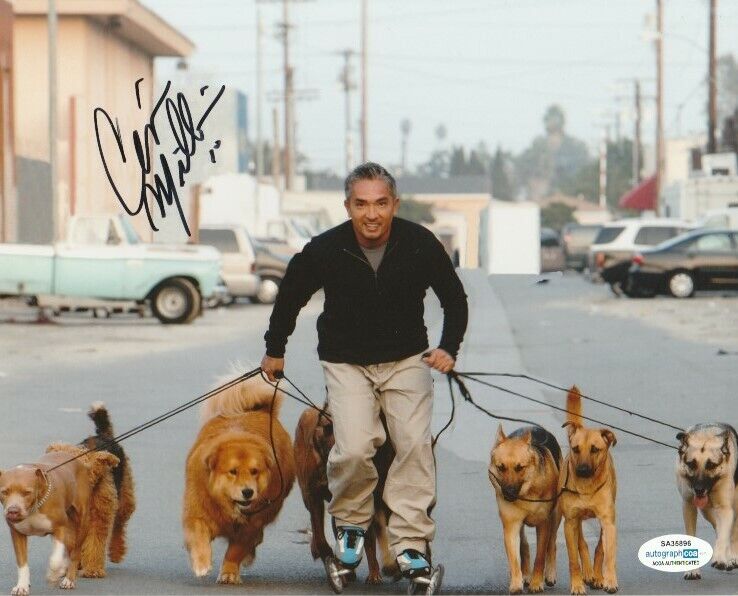 DOG WHISPERER CESAR MILLAN SIGNED 8x10 Photo Poster painting #2 ACOA COA PROOF!