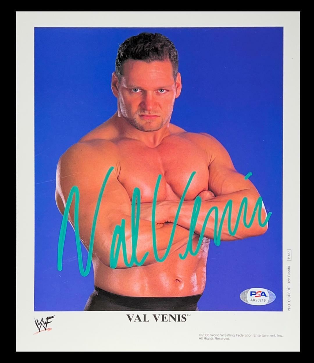 WWE VAL VENIS P-637 HAND SIGNED AUTOGRAPHED 8X10 PROMO Photo Poster painting WITH PSA DNA COA