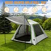[US Local Warehouse] 4.0 Automatic Inflatable Camping Tent 300D Oxford Fabric Blow up Instant Setup Inflatable Tent UV Protection Waterproof Inflatable Cabin for Backyard & Picnic Use