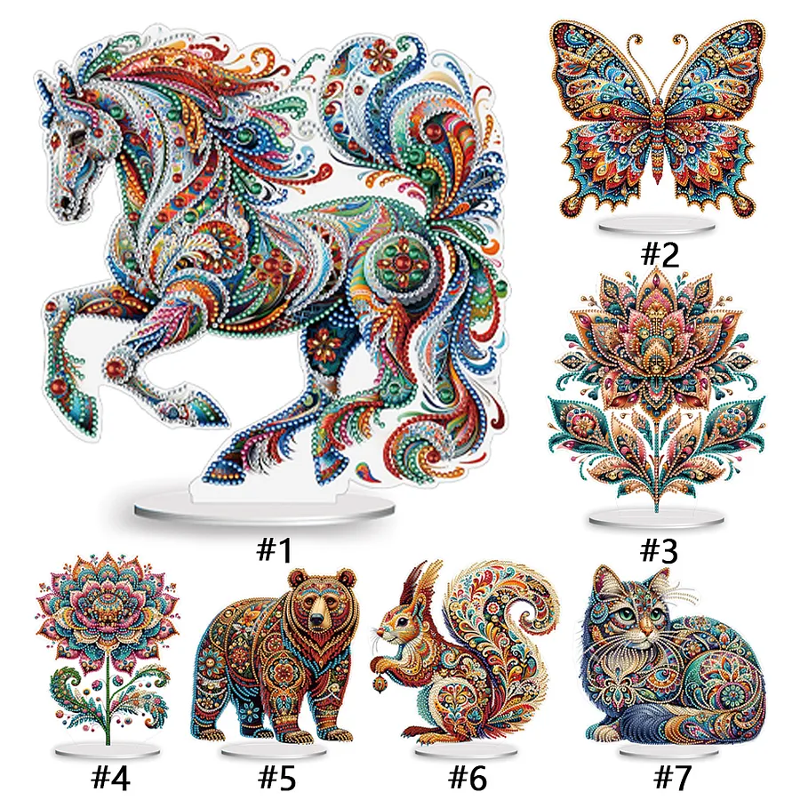 Christmas Table Top Diamond Painting Ornament Kits Home Decor (Garland