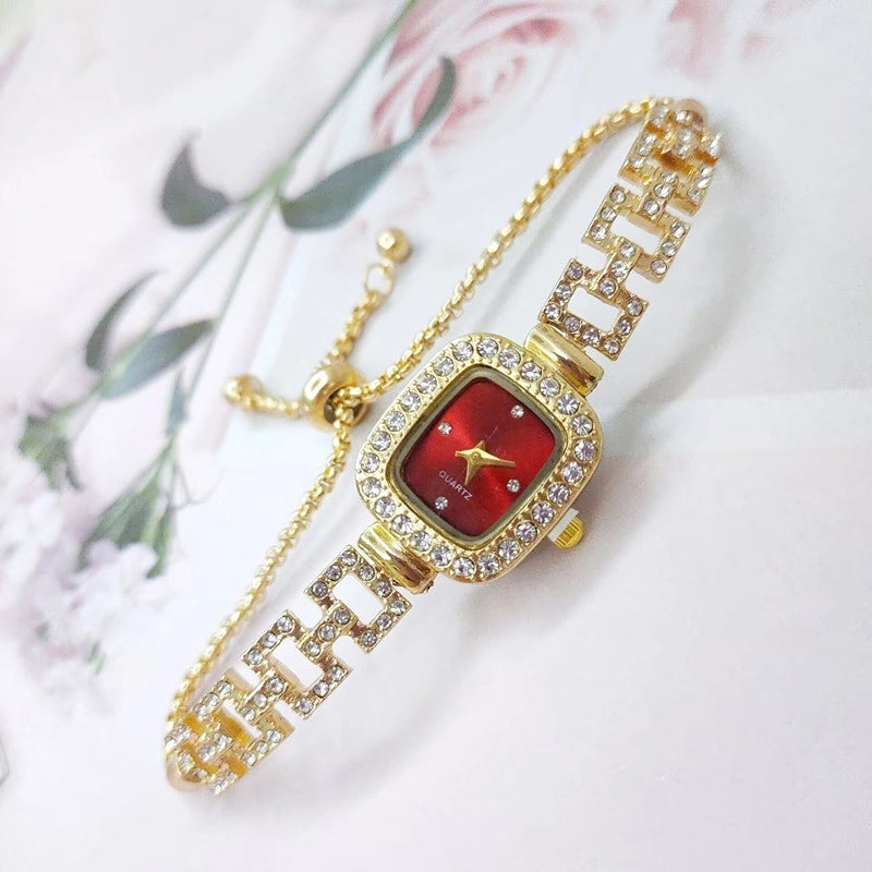 Elegant Luxurious Solid Color Telescopic Rope Quartz Watch Women's Watches