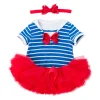 Baby Girl Lace Tutu Skirt Headband July 4th Independence Day Stripe Sets