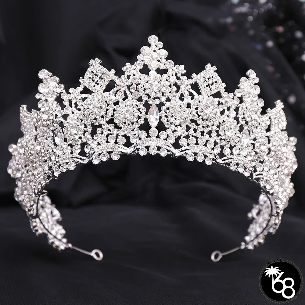 Women's Zinc Alloy Plant Pattern Tiaras Bridal Classic Crown | 168DEAL
