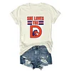 She Loves the D Denver Football Tee
