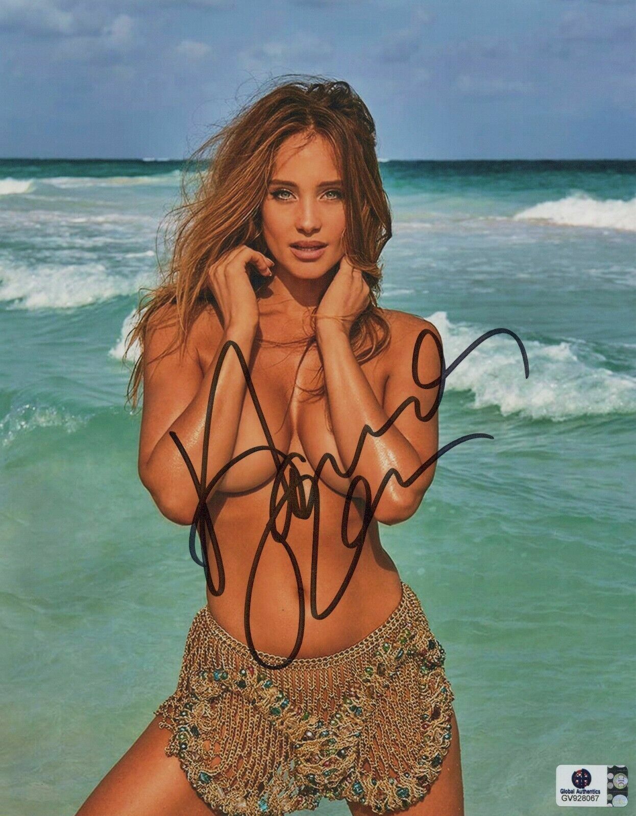 Hannah Davis Jeter authentic signed autographed 8x10 Photo Poster paintinggraph * GA COA