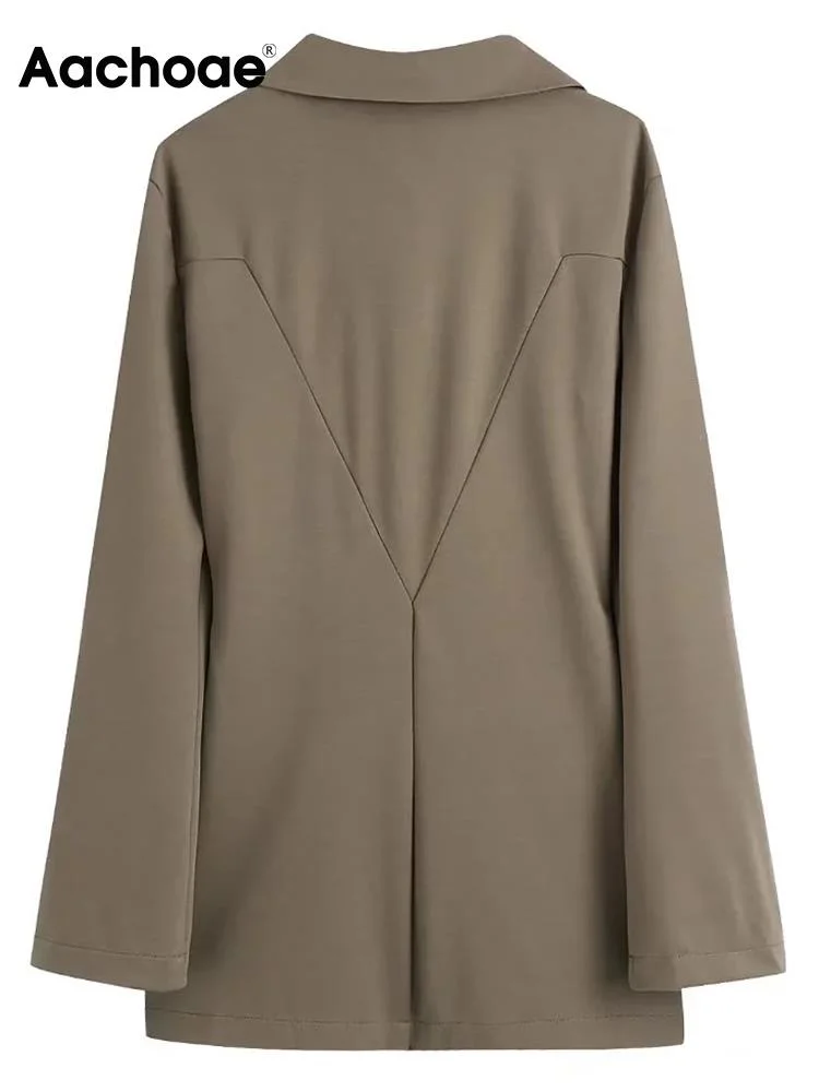 Aachoae Women Casual 2 Piece Sets Turn Down Collae Long Sleeve Pleated Shirts Tops With High Wasit Boot Cut Pant Ladies Outfit