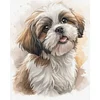 Shih Tzu Dog-11CT Stamped Cross Stitch 40*50cm/15.75*19.69in