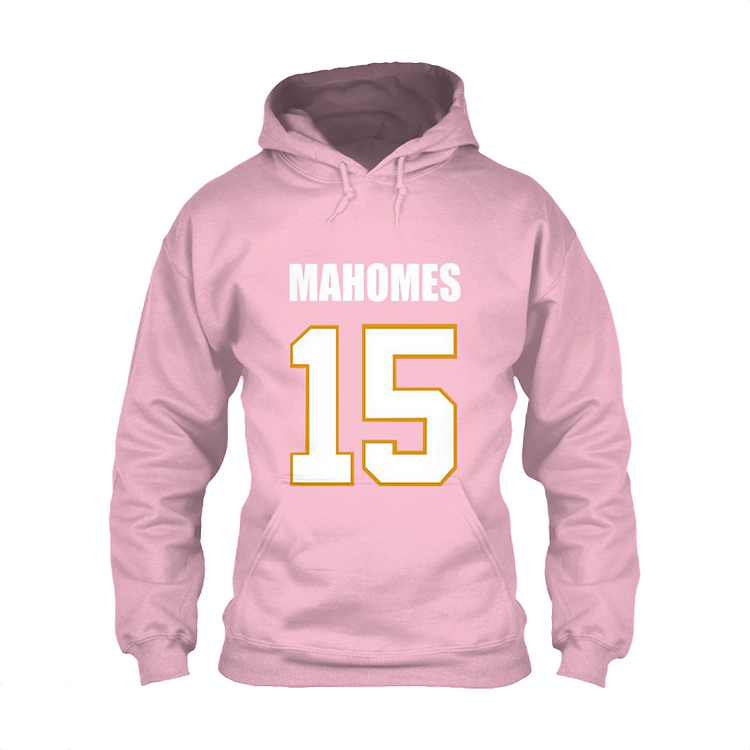 KC Number 15 Patrick Mahomes, Kansas City Chiefs Classic Hoodie