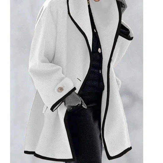Casual Ombre Shirt Collar Outerwear | EGEMISS