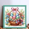 Easter Eggs In Flower Basket-14CT Stamped Cross Stitch 40*40cm/15.75*15.75in