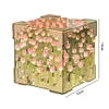 Tulip Night Light Handmade DIY Magic Cube Tulips Flower Table Lamp and Mirror Home decor Gift