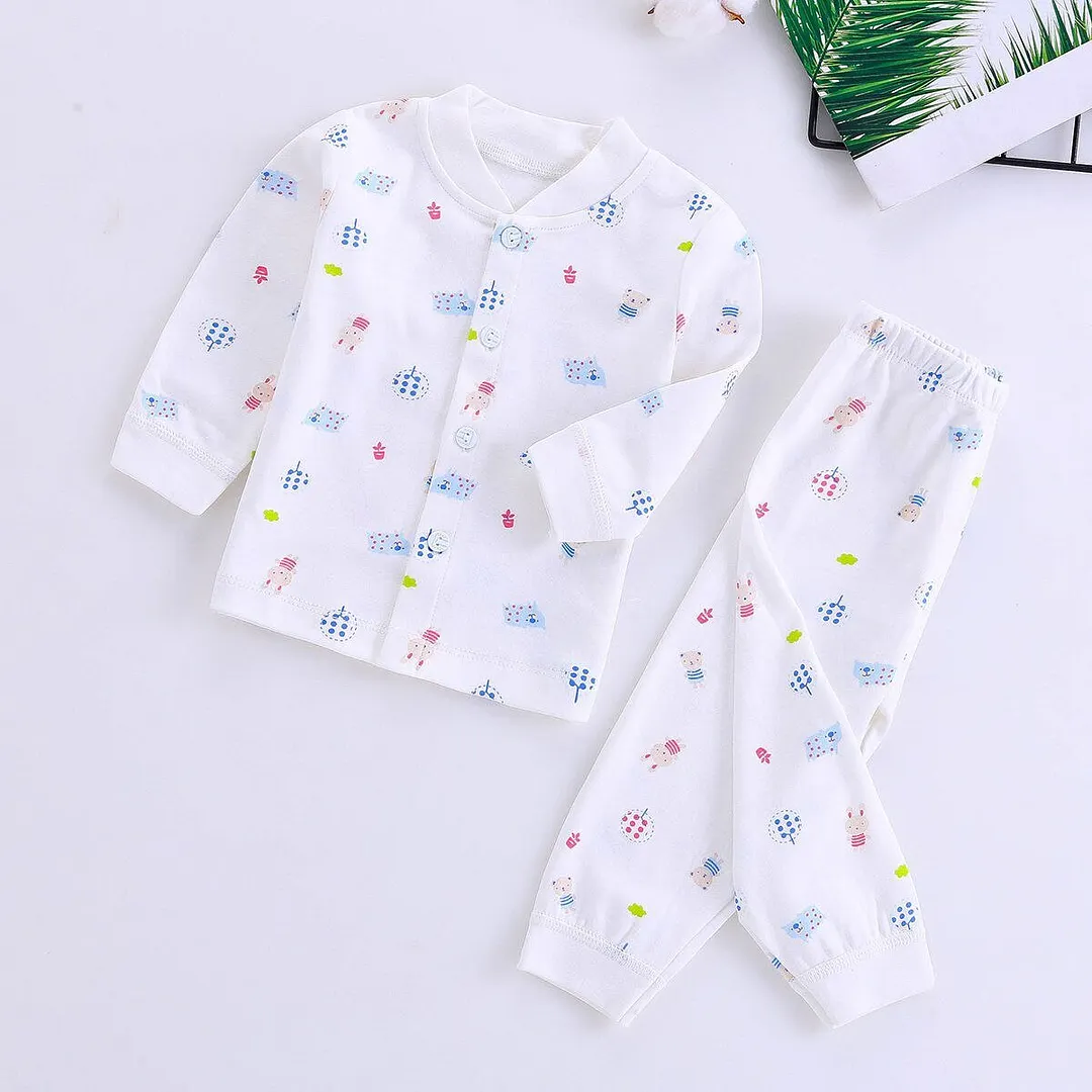 0-2 Years Soft Baby Clothes Set Spring Autumn Cotton Newborn Baby Boys Girls Clothes 2PCS Baby Pajamas Unisex Kids Clothing Sets