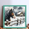 Winter Horse-11CT Stamped Cross Stitch 40*40cm/15.75*15.75in tapestrymarket