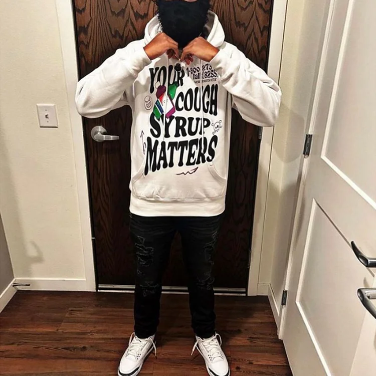 Sopula Your Cough Matters Graphic Oversized Hoodie