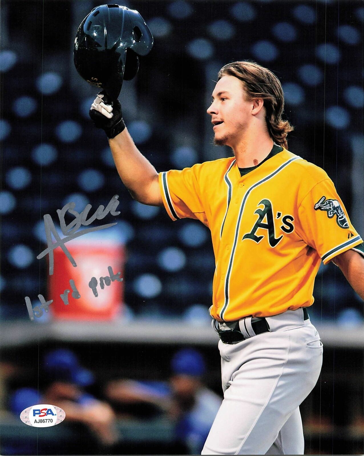 Austin Beck signed 8x10 Photo Poster painting PSA/DNA Oakland Athletics Autographed