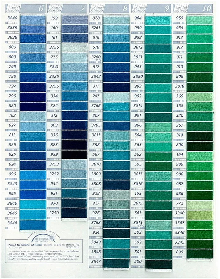 947-B5200】DMC Thread Cross-stitch Floss Embroidery 482colors 8m_