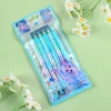 6PCS Matcha Blue Pink 0.5mm Black Gel Pen Set School Student Office Cute Stationery
