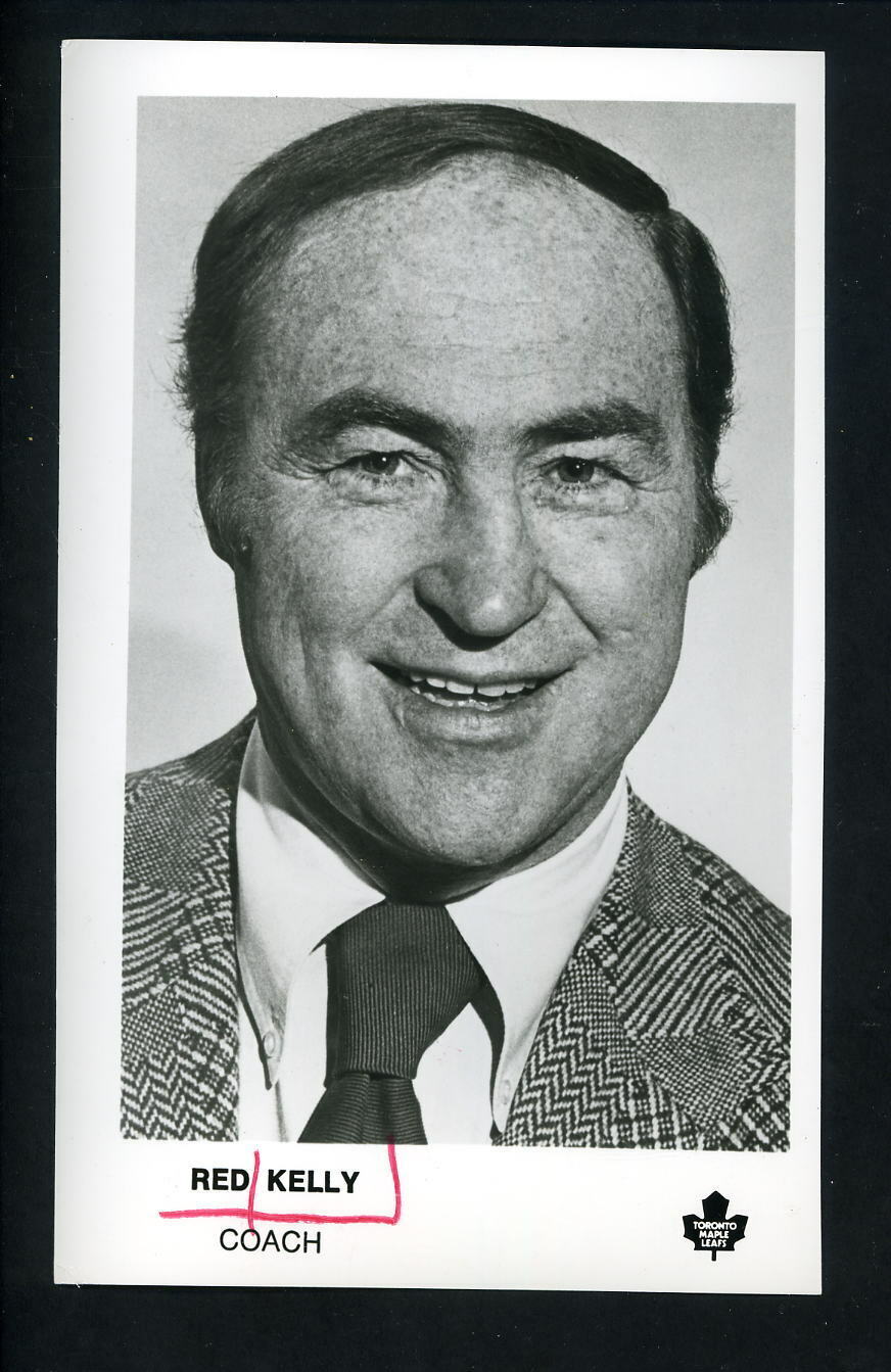 Red Kelly circa 1970's team issued Press Photo Poster painting Toronto Maple Leafs coach