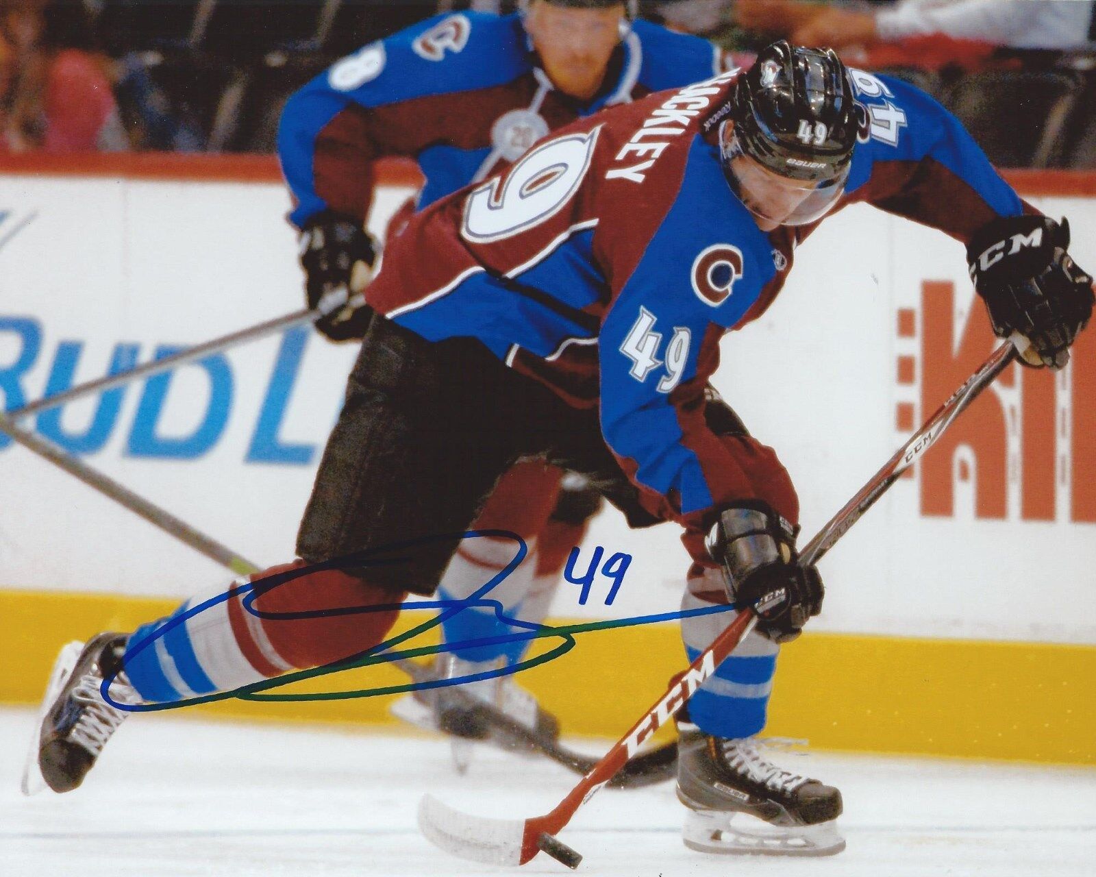 Conner Bleackley Signed 8x10 Photo Poster painting Colorado Avalanche Autographed COA