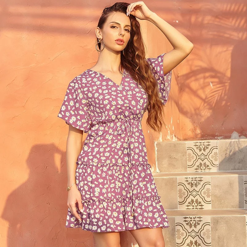 Women's Dress Mage Casual Floral Dress French