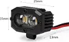 RC Car LED Lights Headlight Spotlight for 1/10 RC Crawler Car Axial SCX10 D90 Traxxas TRX4 TRX6 CC01 Redcat Gen8 Parts (2 Lights B with Switch)