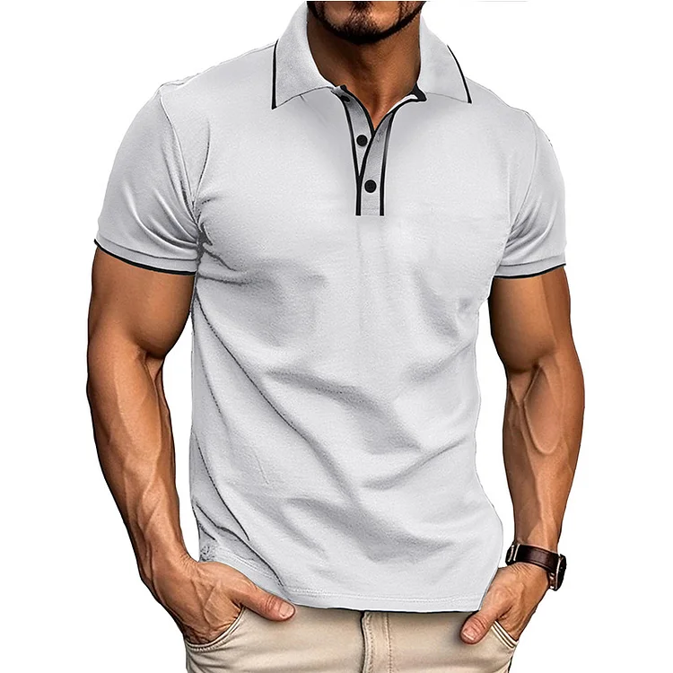 2025 Men's short-sleeved polo shirt