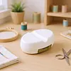 Magnetic Sewing Pincushion with Drawer Magnetic Pin Holder with Strong Magnet Oval Design for Sewing Quilting Pins Paper Clips Screws
