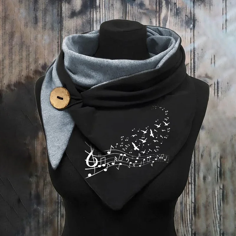 Wind And Warm Music Symbol Triangle Scarf