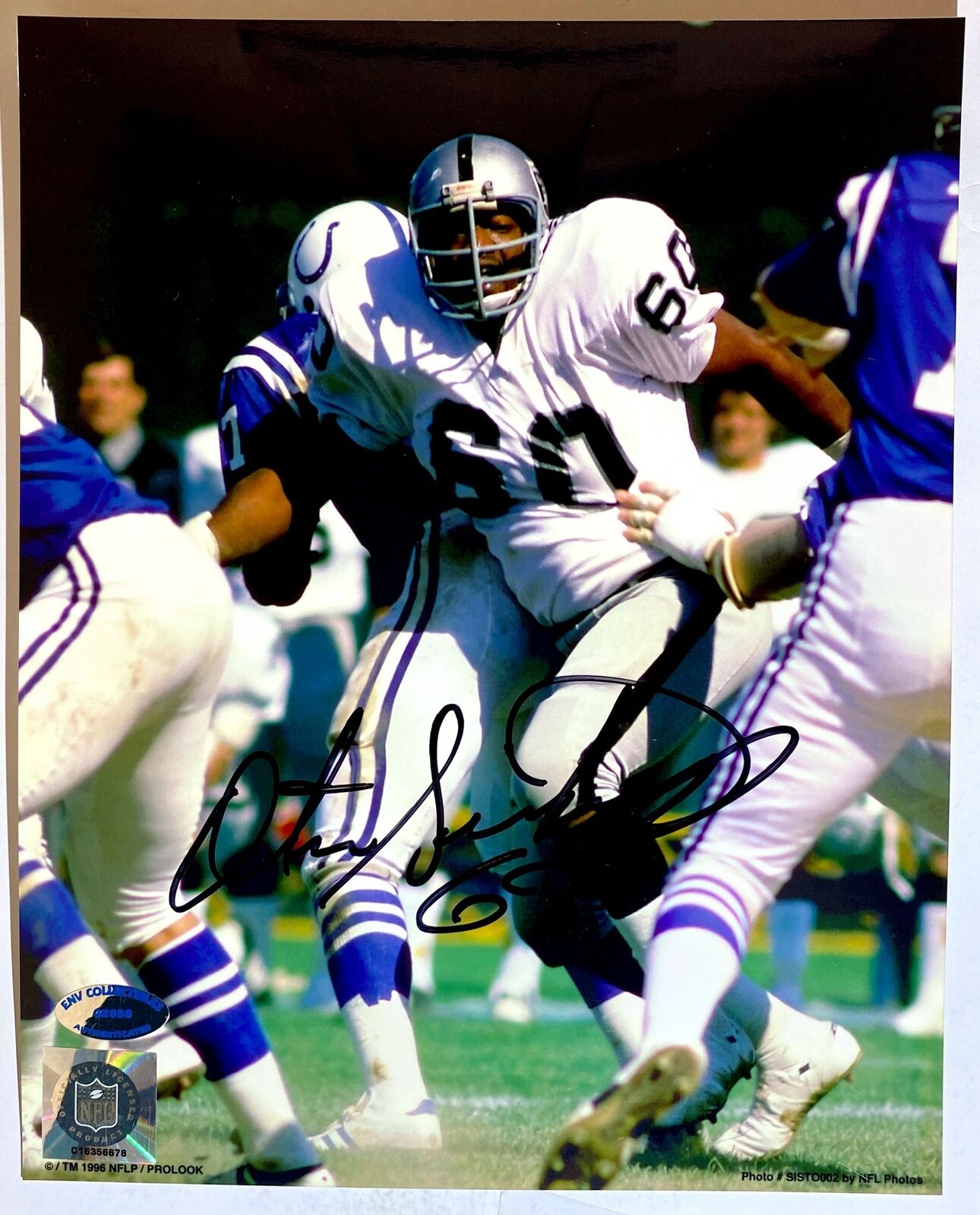 Otis Sistrunk Signed 8x10 Photo Poster painting Oakland Raiders Autograph Auto