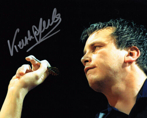 Keith Deller GENUINE SIGNED Darts 10x8 Photo Poster painting AFTAL COA