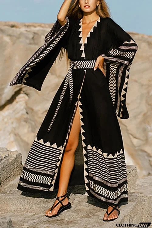 Bleachbohemian Wrap Kimono Robe